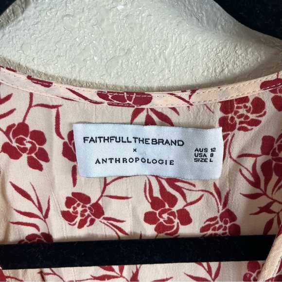 FAITHFULL THE BRAND x ANTHROPOLOGIE Rivera Floral Wrap Midi Dress - Picture 10 of 12